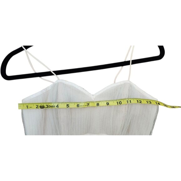 Vintage 1950s Lace & Netting Formal Cocktail Party Dress XXS - Picture 12 of 14